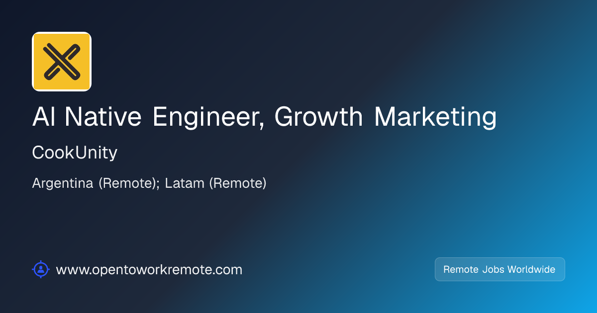AI Native Engineer, Growth Marketing at CookUnity